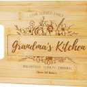 Gifts for Grandma, Grandma Mothers Day Gifts from Grandkids, Birthday Christmas Gift for Grandmother, Cutting Board for Grandma, Best Nana Gifts, Engraved Bamboo Cutting Board 12.9"L x 9" W