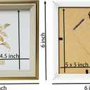 5x5 Blue Beige Square Picture Frame, 5x5 Resin Photo Frame, Wall and Desktop Display Picture Frame, Plexiglass
