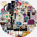 Love Guitar Stickers Fender Electric Guitar Stickers 50 Pcs Water Bottle Waterpr