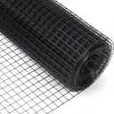 48'' x 50' 1inch Hardware Cloth 16 Gauge Black Vinyl Coated Welded Fence Mesh for Home and Garden Fence and Home Improvement Project