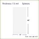 7 x Clear Craft Plastic Sheets, Blank Stencil 18" x 48" 5 Strong and Flexible Transparent Acetate Mylar Sheet for Cricut