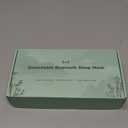 LC-dolida Bamboo Cotton Bluetooth Sleep Mask, 2 in 1 3D Soft Sleep Mask with Sleep Headphones, Sleep Eye Mask with Timming Setting, Blackout Sleeping Mask for Side Sleepers, Women Men, Black