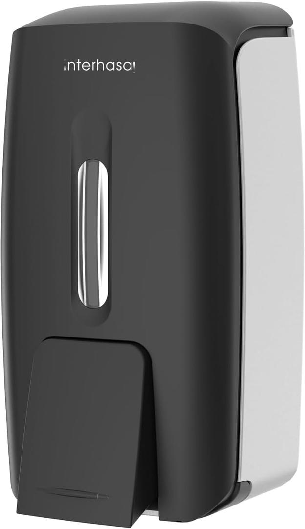 Soap Dispenser Wall Mount 28oz Commercial Hand Soap Dispenser for Bathroom Liquid Gel Hand Sanitizer Dispenser No Drilling Black