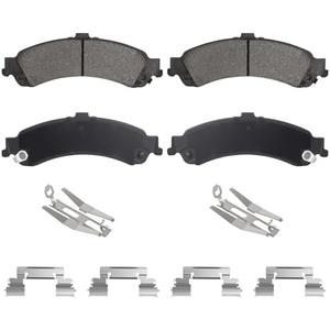Rear Semi-Metallic Brake Pads Set for Chevy Silverado 1500 for GMC Sierra 1500 2001-2006, Suburban 1500 4WD, Tahoe 4WD, Yukon XL 1500 00-06, for Cadillac Escalade ESV EXT 4WD, Avalanche 1500 02-06