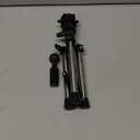 Yiifiulyn Mannequin Head Stand, Mini Tripod Stand for Hairdresser Practice Hair Styling, Lightweight Protable Movable Metal Tripod Stand for Wigs Display (Silvery)