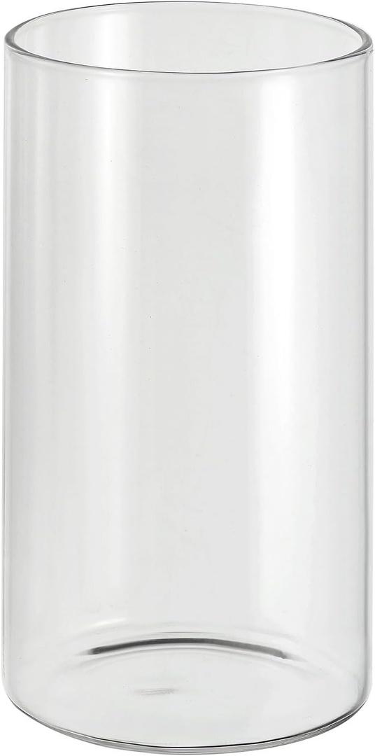 PATIKIL Clear Glass Cylinder Vase, 5.9" Tall and 3.1" Dia, 650 mL Capacity, Modern Tabletop Vase for Home Decor, Wedding Centerpieces