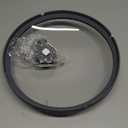 Microwave Glass Cover Splatter Guard Lid with Anti-scald Silicone Handles and Vented Edge for Food Pot Plate Cover 10.5 inch Grey