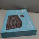 Wireless Keyboard and Mouse Combo,2.4G Full Size Wave Keys Ergonomic Keyboard with Wrist Rest for Natural Typing, 3 DPI Adjustable Ergonomic Silent Mouse for Computer/Laptop/Windows/Mac (Black)