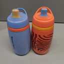 2 x Tommee Tippee Active Spout Toddler Cups, 9 oz, Insulated Sippy Cups For Toddlers 1-3, Silicone Spout, Leak-Proof Valve and Handle, Orange and Blue, Pack of 2