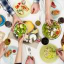 Silverware Set,SANTUO Stainless Steel Knives Spoon Forks Set for Home, Kitchen and Restaurant, Mirror Polished& Dishwasher Safe (12pcs-Silverware set) (7.3"Fork+7.3"Spoon+Kinfe)