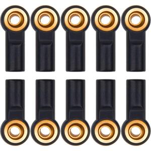 12Pack Vgoohobby Aluminum M3 Tie Rod End Link Rod Ball Head Joint CW Holder 20mm Compatible with Tamiya Axial Redcat HPI Traxxas HSP 1/10 RC Truck Crawler Car (Black)