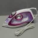 1750W Steam Iron for Clothes, Powerful Steam Iron with Rapid Heating & Ceramic Soleplate, Self-Cleaning, Auto Shut Off, Large Water Tank for Home Use (Purple)