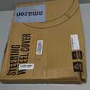 PIC AUTO Steering Wheel Cover, Pink Sparkly Crystal Bling Glitter with Leather, Universal Fit 14.5"-15.5" Car Steering Wheels for Girls & Women, Anti-Slip Wheels Cover for Cars, Trucks, Van, SUVs