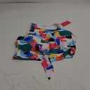 WOWENY High Neck Bikini Top Tie Knot Front Crop Top Tankini Swimsuit Swim Tops Only (Medium, 2146-color Block)