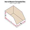 Box USA Storage Bins Medium 10"L x 12"W x 8"H 25-Pack - Corrugated Cardboard Box for Packing, Moving, and Storage