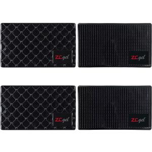 Sticky Dash Pad (4 Pack), Removable and Traceless Car Dashboard Mat with Heat Resistant, Sticky Non-Slip Dashboard Gel Pad for Cell Phone, Sunglasses, Keys, Coins and More (Size: 5.9" x 3.5") (middle)