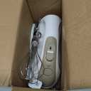 Hand Mixer - 5 Speed Portable Kitchen Mixer Electric Handheld with 5 Stainless Steel Accessories Whisk, Food Beater, Ivory (white)