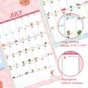 4 x 2026 Funny Calnedar - 2026 Wall Calendar with 365 Funny Puns, Cute Calendar 2026 from January to December 2026, 12'' x 12'' for Family, Friends (Yellow)