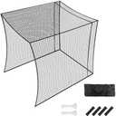 Golf Batting Cage Net for Indoor or Outdoor Golf Cage Net Practice or Baseball Batting Cages Net for Backyard, 10*10*15ft
