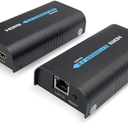 LKV373A 1080P HDMI Extender 365ft/120M Over Single Cat5 /Cat6 /Cat7 Ethernet Network and LAN Router/Switcher for HD STB,DVD,PS3, etc Supports TCP/IP by Ethernet