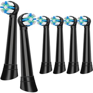 Replacement Heads Compatible with Oral B iO 3 4 5 6 7 8 9 10 Series Electric Toothbrush,Toothbrush Heads Compatible with Oral B iO Replacement Heads, Medium Bristles for Effective Cleaning,Black