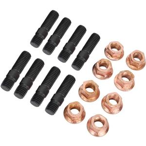 8PCS M8X1.25mm Complete Exhaust Manifold Flange Studs Nuts
