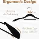 6 Pack Velvet Suit Hangers for Men with 360 Rotating Hooks, Space-Saving Non-Slip Jacket Hangers for Dress, Pants, Shirts, Skirts, Ties