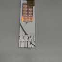 BTArtboxnails Soft Gel Nail Tips - XCOATTIPS French Series French Tip Press on Nails, Short Almond Press On Nails, Nude Acrylic Fake Nails Glue On Nails Extension Set