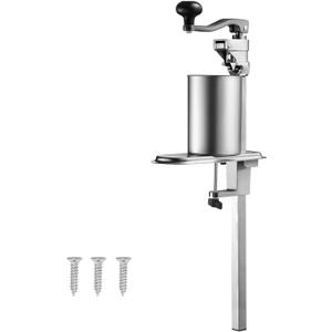 VEVOR Commercial Can Opener, Heavy-Duty Manual Tabletop Cans Opener for Cans Up to 15.75 in Height, Height-Adjustable Can Openers Fixed with Screws & Table Clamp, for Restaurant, Hotel, and Food Store (9.96 x 4.45 x 33.54 in)