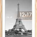 upsimples 12x17 Picture Frame, Wall Decor Poster Frames, Natural Style 1Pcs
12 x 17 Frame, 10x14 Frame with Mat for Gallery Wall, Family, Baby, Dog, Dorm, Christmas