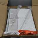 Furniture Dresser for Bedroom, Tall Nightstand, Vertical Chest with Wood Top, Charging Station, LED Lights, 5 Fabric Bins, Bedside Table with Shelf, Furniture for Entryway (5 Drawer, White)