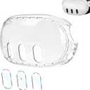 Upgraded Lens Protector Cover for Meta Quest 3, Plastic Hard Protective Shell Cover for Oculus Quest 3, Accessories for Quest 3 - Frosted Clear