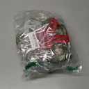 4 Pcs Small Mini Christmas Wreaths for Kitchen Cabinets, Frosted Cedar Christmas Candle Rings Wreath for Pillars Kitchen Cabinet Windows Centerpieces Table Decorations