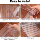 2 Pcs 7 Tier Acrylic Greeting Card Display Stand Portable Display Rack Storage Sticker Organizer Stamp Postcard Mail Greeting Card Holder Portable Display Rack Holder