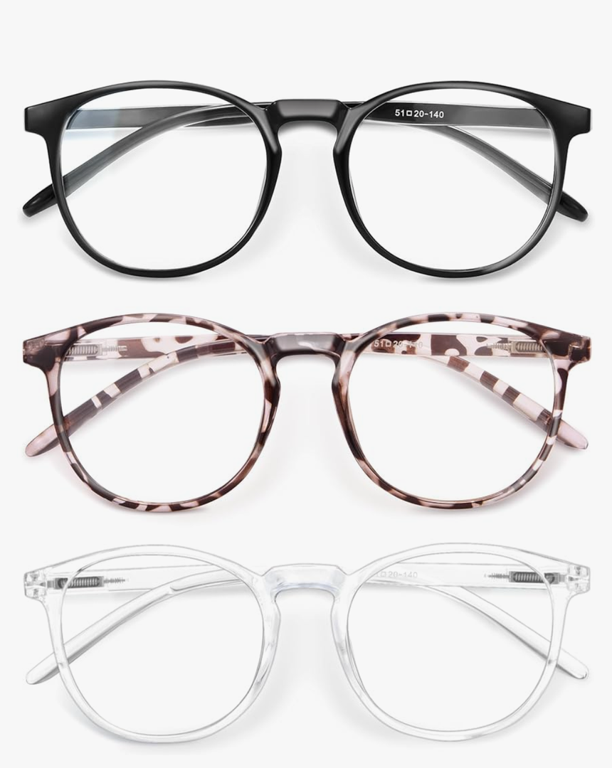 IBOANN Iconic Blue Light Glasses for Woman - Computer Glasses 99% Blue Light Blocking - Anti Eyestrain & UV Glare Protection
