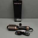 PRITECH 1000W 4 in 1 Hair Dryer Blow Dryer Brush in One,Dual Voltage Hair Dryer and Styler Volumizer with Oval Barrel, Professional Salon Hot Air Brush for All Hair Types (Black Gold)