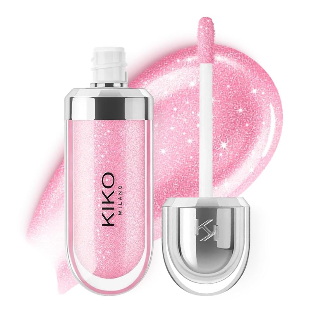 KIKO Milano 3D Hydra Lip Gloss  High Shine, Hydrating, Plumping, Non-Sticky, Moisturizing Lip Makeup (05 Pearly Pink)