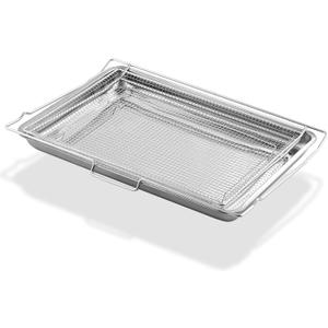 AIRFRYTRAY Air Fryer Basket and Tray Stove Replacement Parts for Frigidaire Oven 304 Stainless Steel ReadyCook Gallery Range 316496201 Wire Rack 1 Set