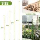 0.32-0.4"/ 4 Feet Garden Stakes, Natural Bamboo Sticks Plant Stakes for Indoor and Outdoor PlantsPoles for Tomatoes, Beans, Potted Plants(50Pcs)