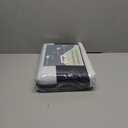 Navy Blue Linen 100% Blackout Curtains for Bedroom 90 Inch Length 2 Panels Set Back Tab Pocket Neutral Farmhouse Living Room Darkening Curtain Track System Thermal Insulated Black Out Drapes 52x90