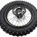 CLEO 90/100-16 Rear Wheel Rim Tire Assembly for 125cc 150cc Dirt Bike taotao TTR SSR CRF Apollo 15mm axle includes 190mm brake disc and 41T sprocket