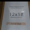 Natural Oak 12x18 Picture Frames Mat to 9x12 Picture Display Set of 3,Original Wood Handcrafted 12x18 Wooden Certificate Frame with Tempered Glass Graduation Family Wedding Photo Wall Mounted