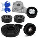 90K-38274A Serpentine Belt Drive Kit Tensioner & Idler Pulley Fits for Ford Expedition F150 F250 F350 Lincoln Navigator Mercury Mountaineer 2005-2014 Replaces 38274 6PK2605