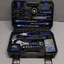 Prostormer 160-Piece Home Repair Tool Set, General Household Hand Tool Kit with Toolbox Storage Case for House, Garage, College Dorm and Office (Blue)