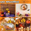 2 x Pumpkin 30Pcs Unfinished Wooden Ornaments Halloween Thanksgiving Autumn Paintable Blank Pumpkin Cutouts Hanging Wood Slices DIY Craft for Kids Art Crafts Party Supplies