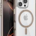PULOKA for iPhone, Heavy Duty Shockproof Protection,Compatible with MagSafe Accessories,Drop Proof Cover (Gold, iPhone 16 Pro Max