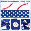 2 x FuWeave 36 Pcs Baseball Cooling Towels 30 x 9 Inch Senior Night Gifts Breathable Microfiber Ice Towel Fast Drying for Party Favors Team Gifts