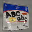 108 PCS Letter Stickers Large 4 Inch Bulletin Board Letters 12 Sheets Vinyl Self Adhesive Alphabet Stickers for Bulletin Board Education Poster Board Classroom Display Crafts Home Wall Decor(Black)