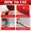 Ganeen 2040 Pcs Romantic Proposal Decoration Kit with Heart & LOVE Balloons, 2000 Rose Petals, LED Lights, Red Gauze for Anniversary, Valentine's Day, Wedding Office Classroom School Decor