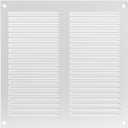 Vent Systems 8" x 8" Inch (Overall Dimensions) - White - Air Vent Cover Metal Air Return Grill with Built in Pest Guard Screen HVAC Vent Duct Cover for Home Improvement